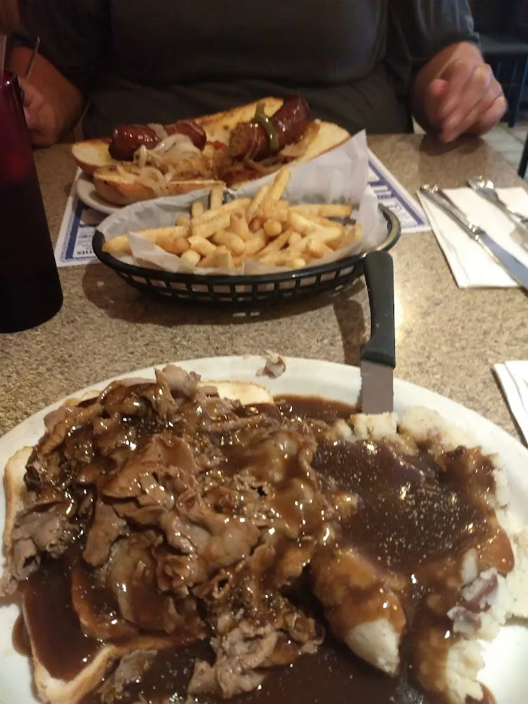 Hot Open Faced Roast Beef with Mashed Potatoes and Gravy Delish