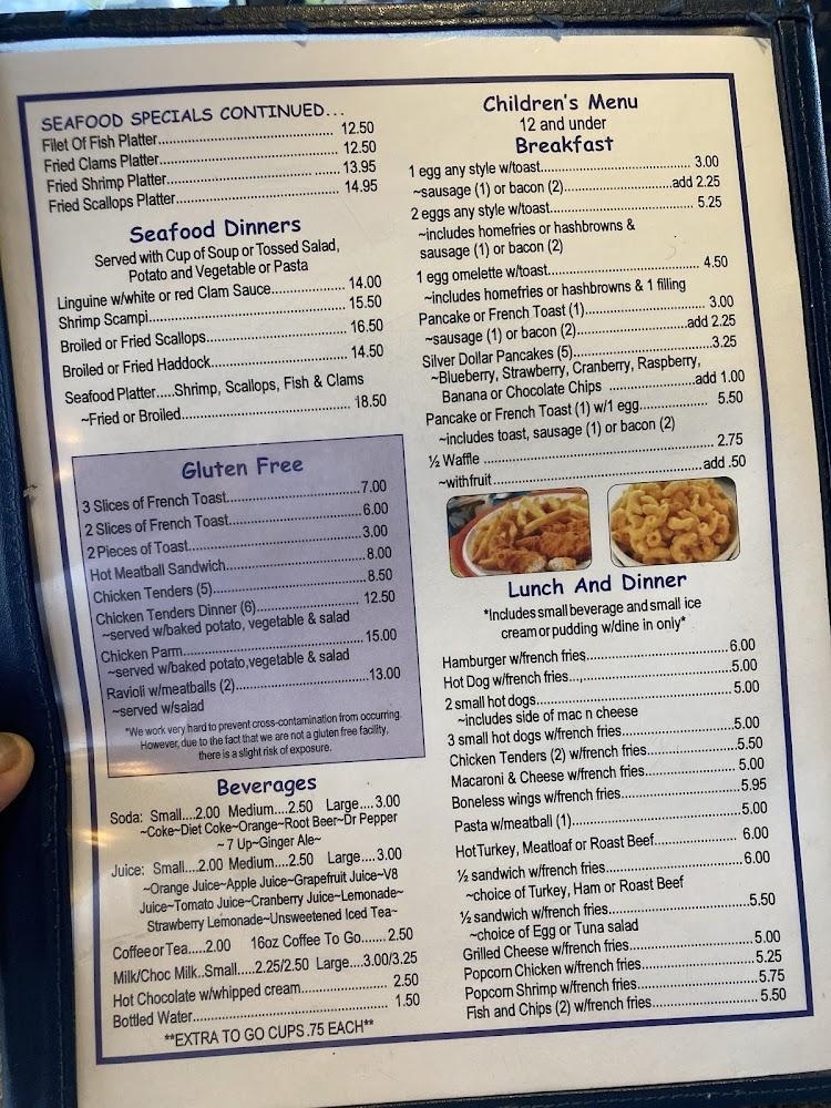 Bubble's Restaurant Menu image 1